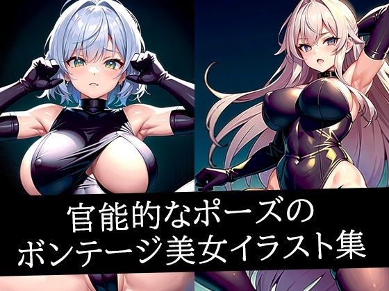 官能的なポーズのボンテージ美女イラスト集  エロ画像516349