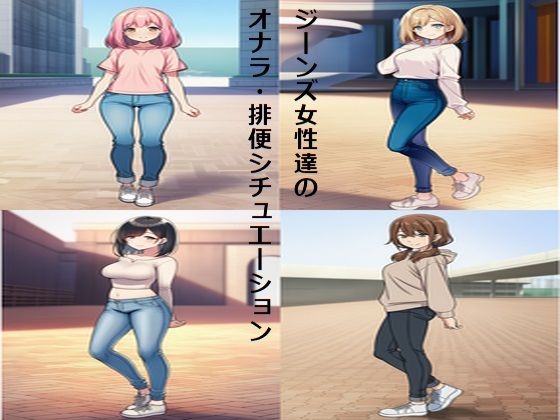 ジーンズ女性達のオナラ・排便シチュエーション  エロ画像721225