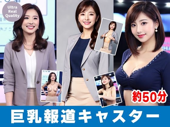 【約50分】『巨乳女性キャスターの乳揉み2』ニュース番組の裏と揺れる胸。-AIで描く究極の美女達-  エロ画像722434