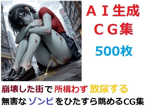崩壊した街で所構わず放尿する無害なゾンビをひたすら眺めるCG集  エロ画像739703